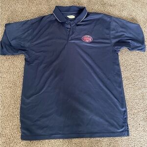 Jersey Mikes Subs Work Uniform Polo Shirt Navy Blue Polyester